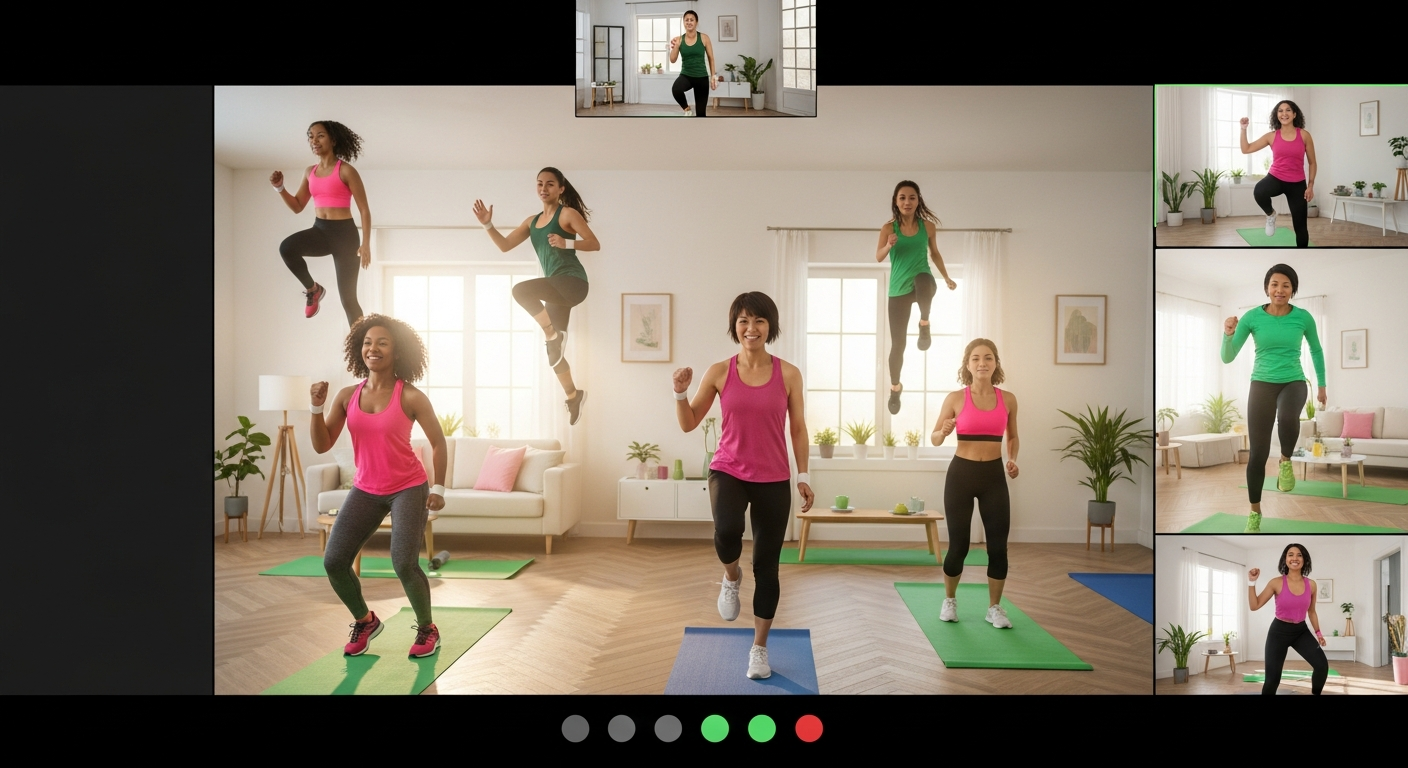 Онлайн групповая кардио-аэробика